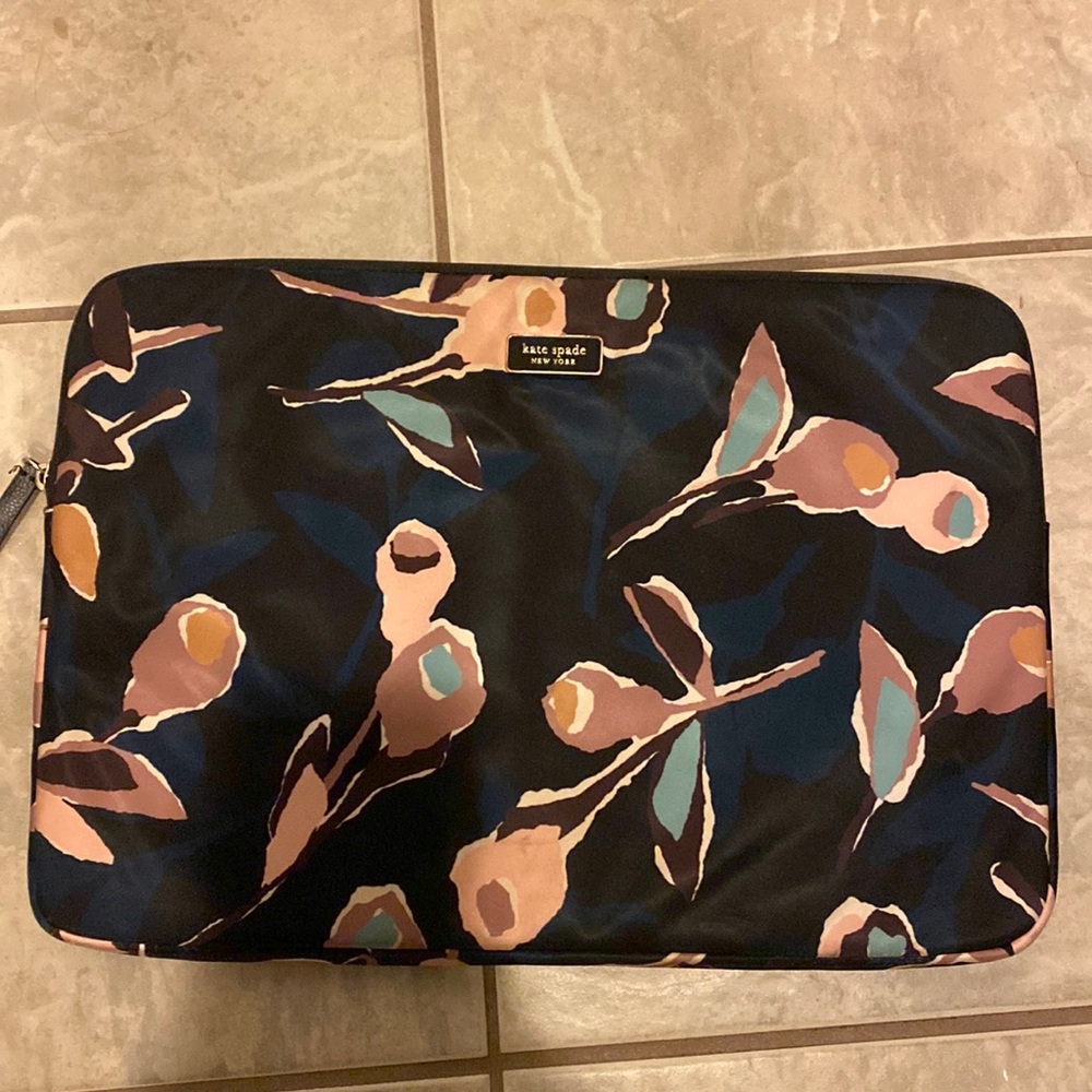 Kate, spade, floral, laptop sleeve